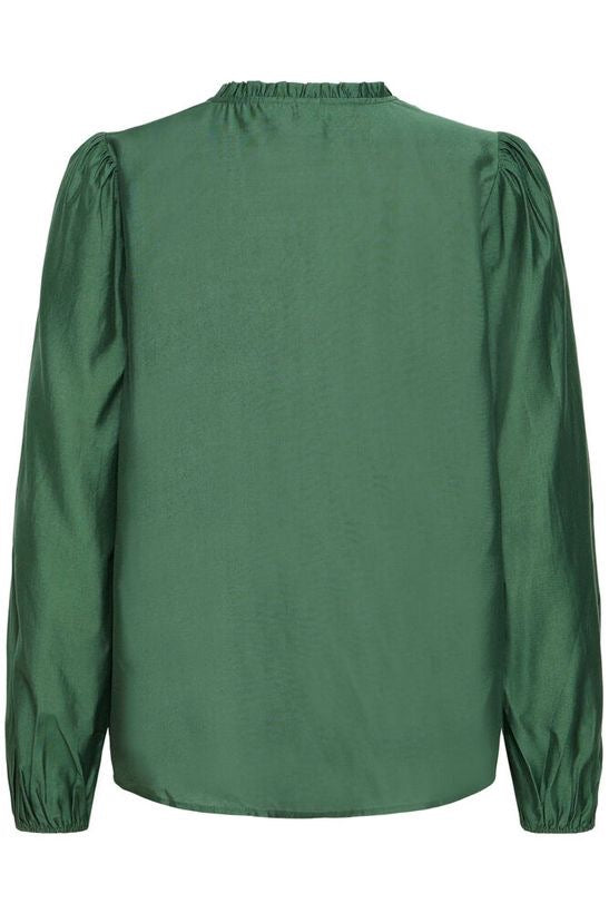ICHI Karlani Blouse - Riffle Green