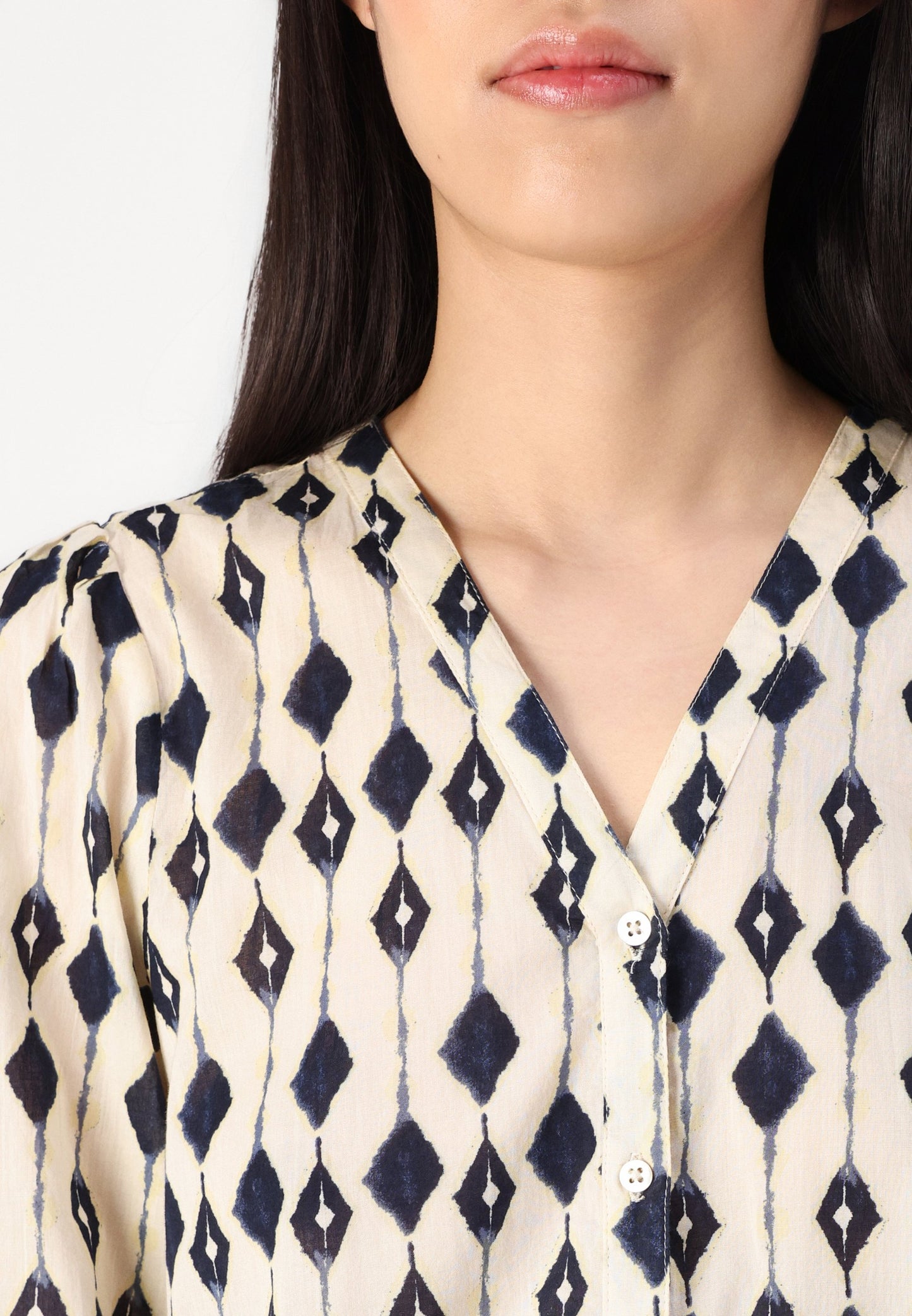 ICHI Emmeretta Long Sleeve Blouse
