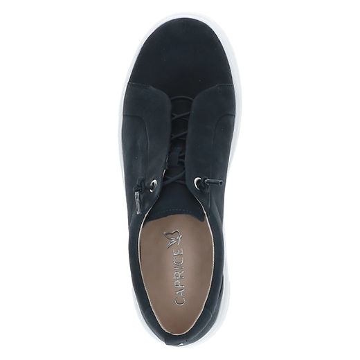 Caprice Navy Suede Slip On Trainer