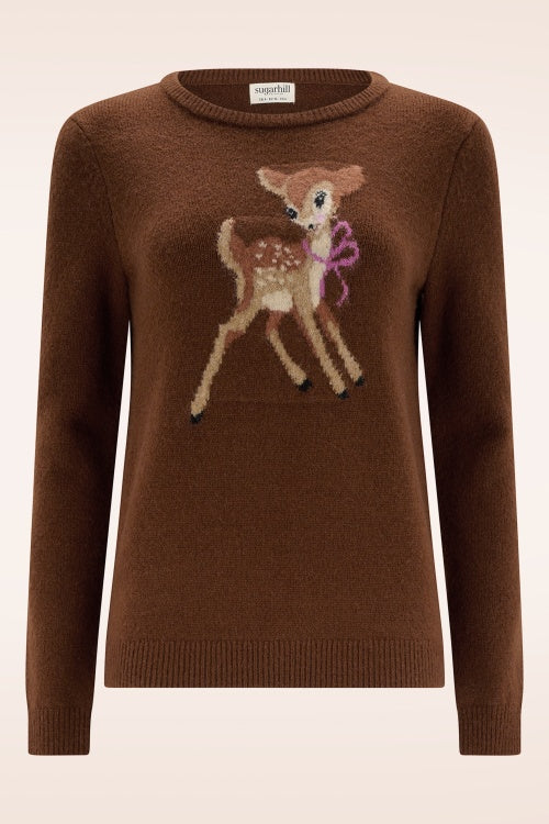 Sugarhill Kia Deer Jumper - Chestnut