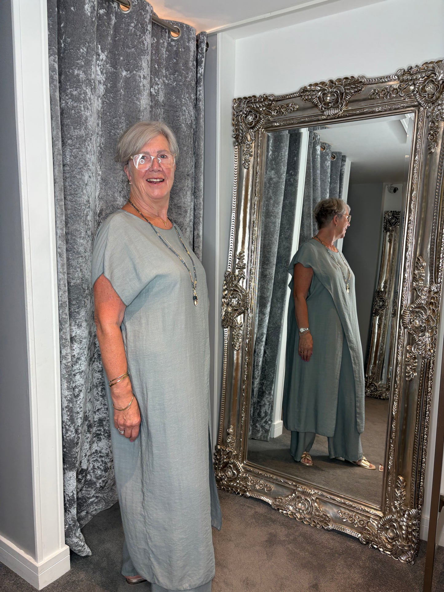 Studio Tunic Co-ord Set - Grey