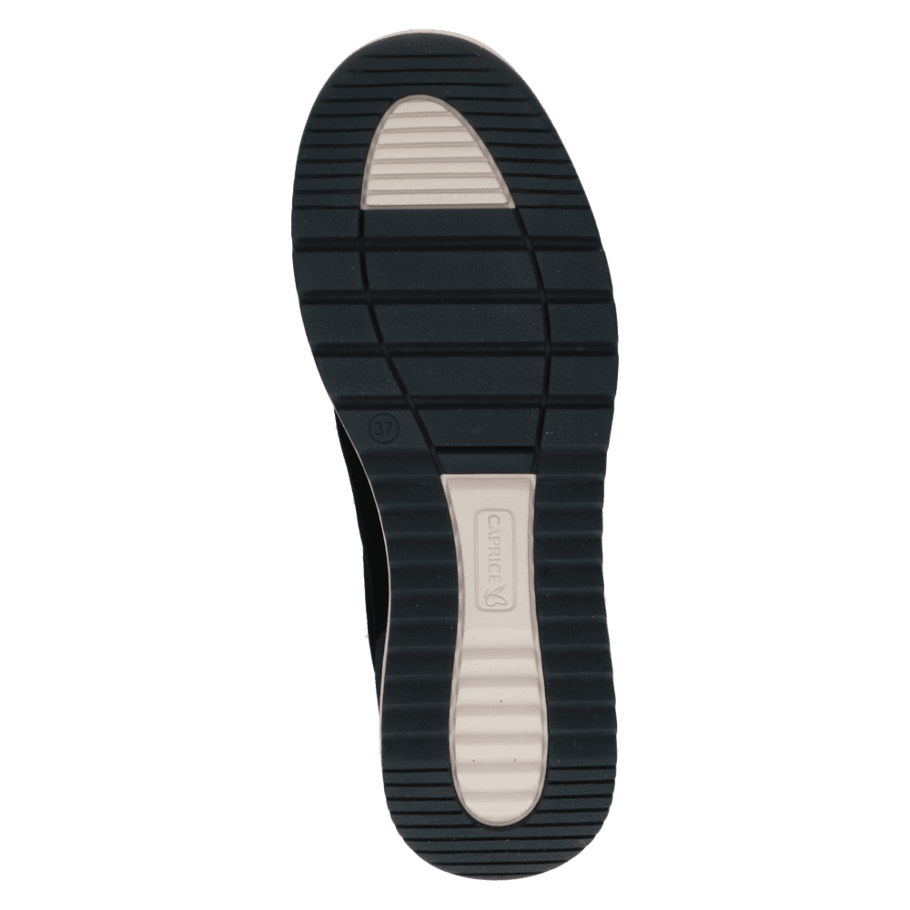 COMING SOON Caprice Velvet Trainer - Black