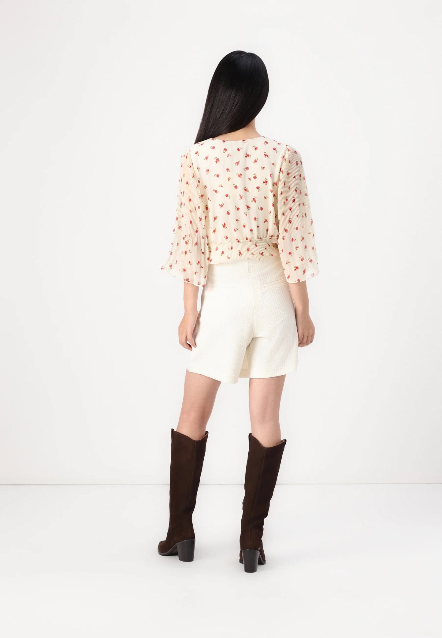 ICHI Kate Pillou Skort/Short's Beige