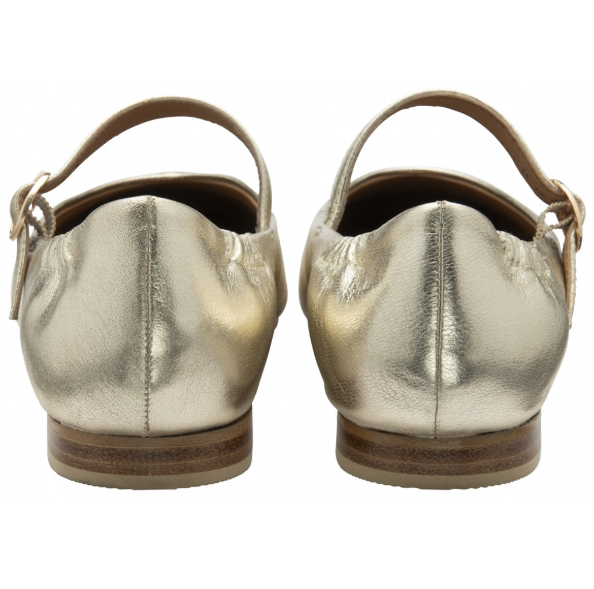 Ravel Gold Leather Lanton Flat Shoes