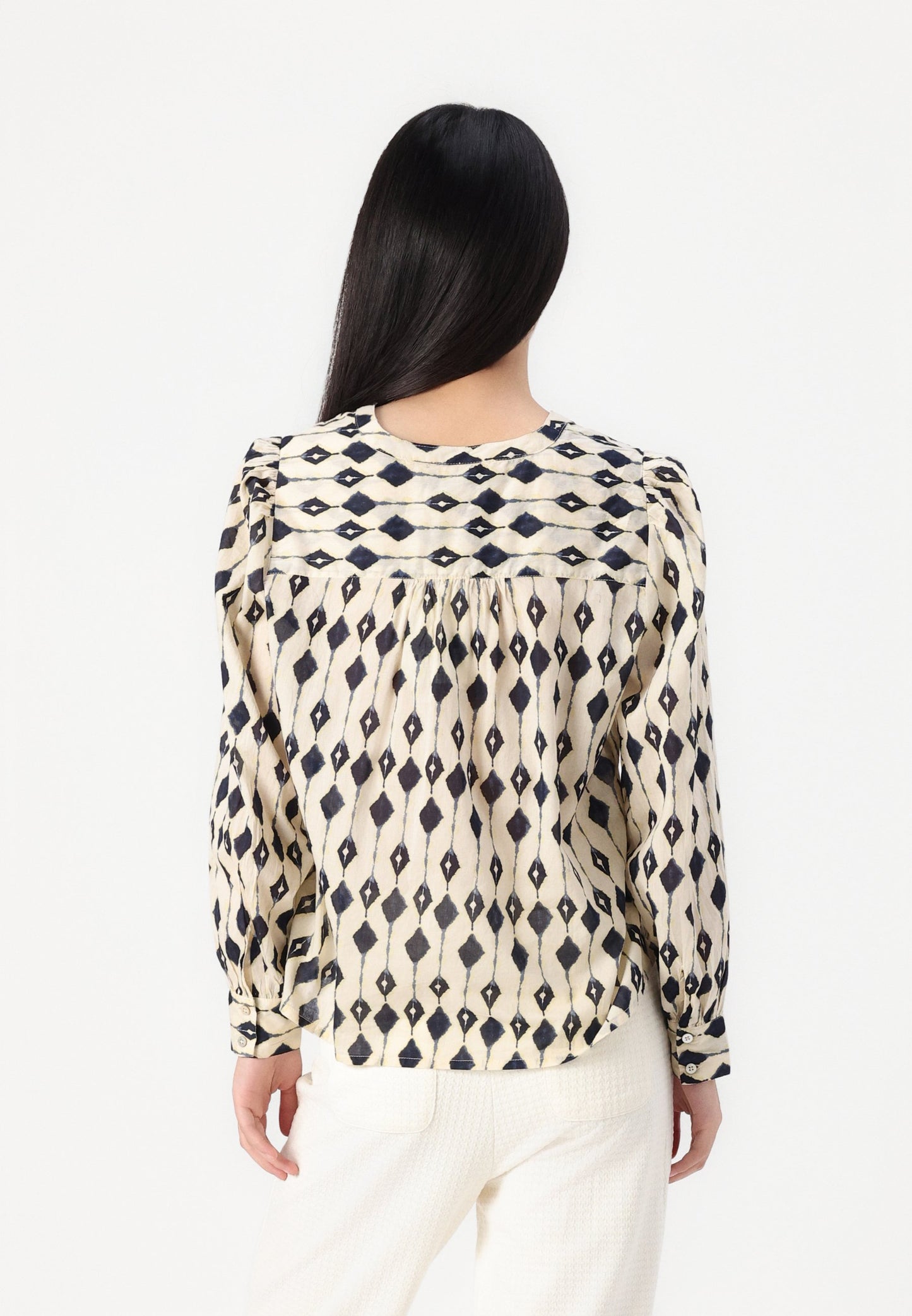 ICHI Emmeretta Long Sleeve Blouse