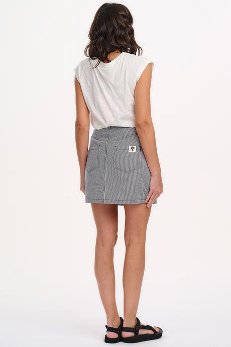 Sugarhill Brighton Alice Mini Skirt - Monochrome Stripe