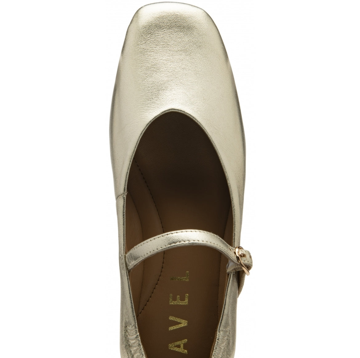 Ravel Gold Leather Lanton Flat Shoesl