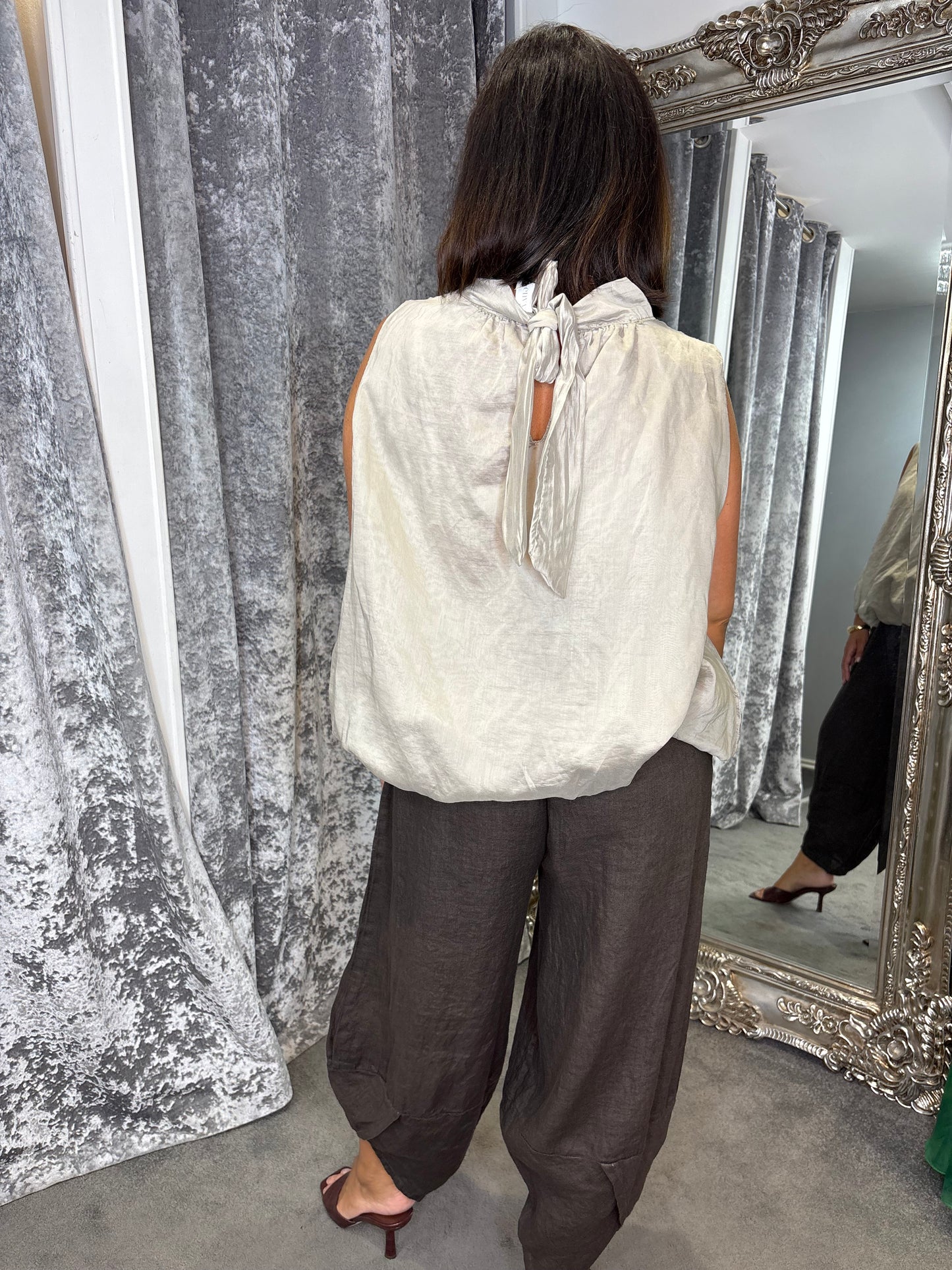 Studio Bubble Top - Stone