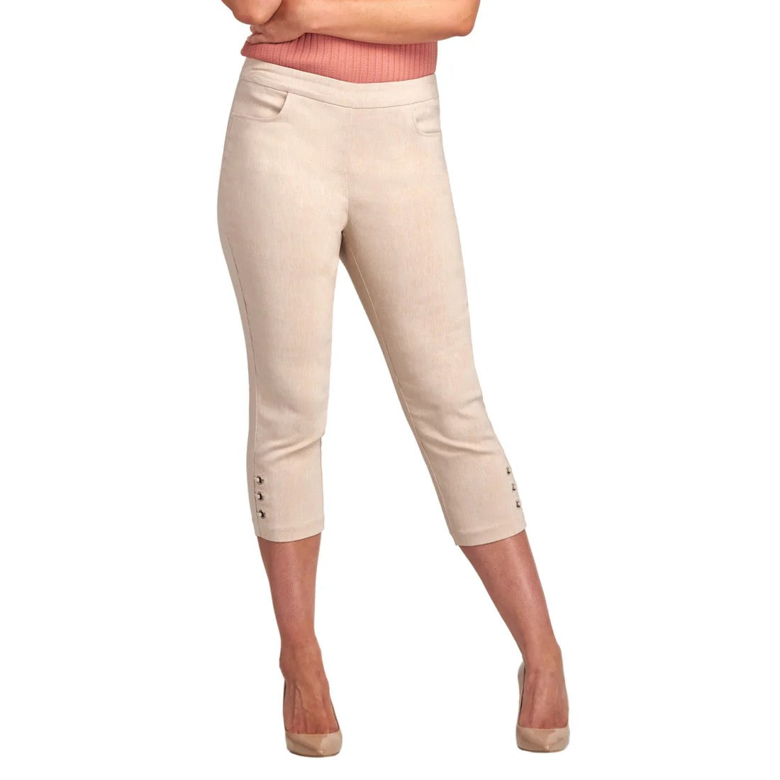 Pinns Crop Trouser - Stone