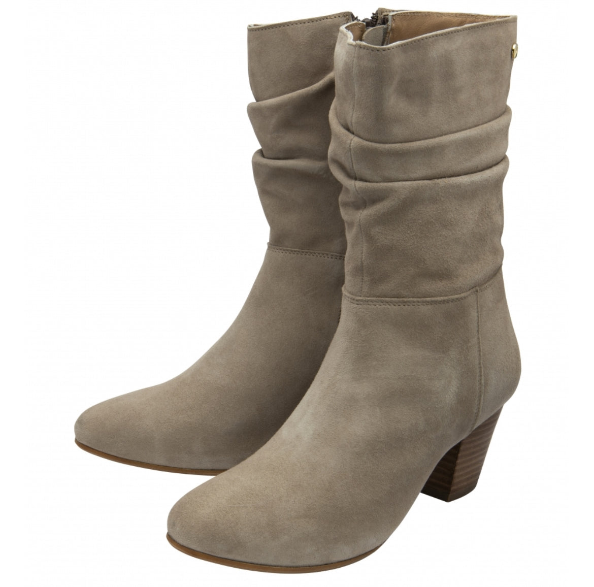 Ravel Taupe Suede Gana Mid-Calf Boots