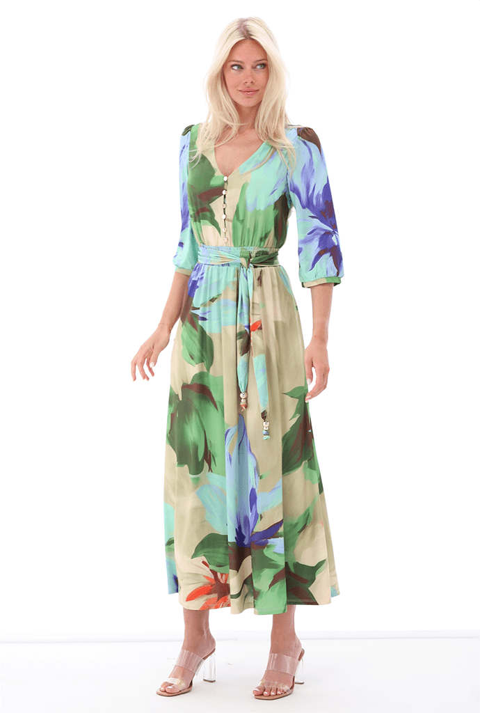 K-Design Lux Floral Print Dress