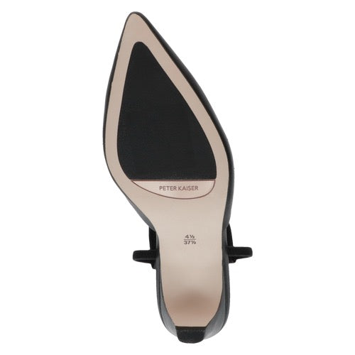 Peter Kaiser Leather Slingback Heel - Black