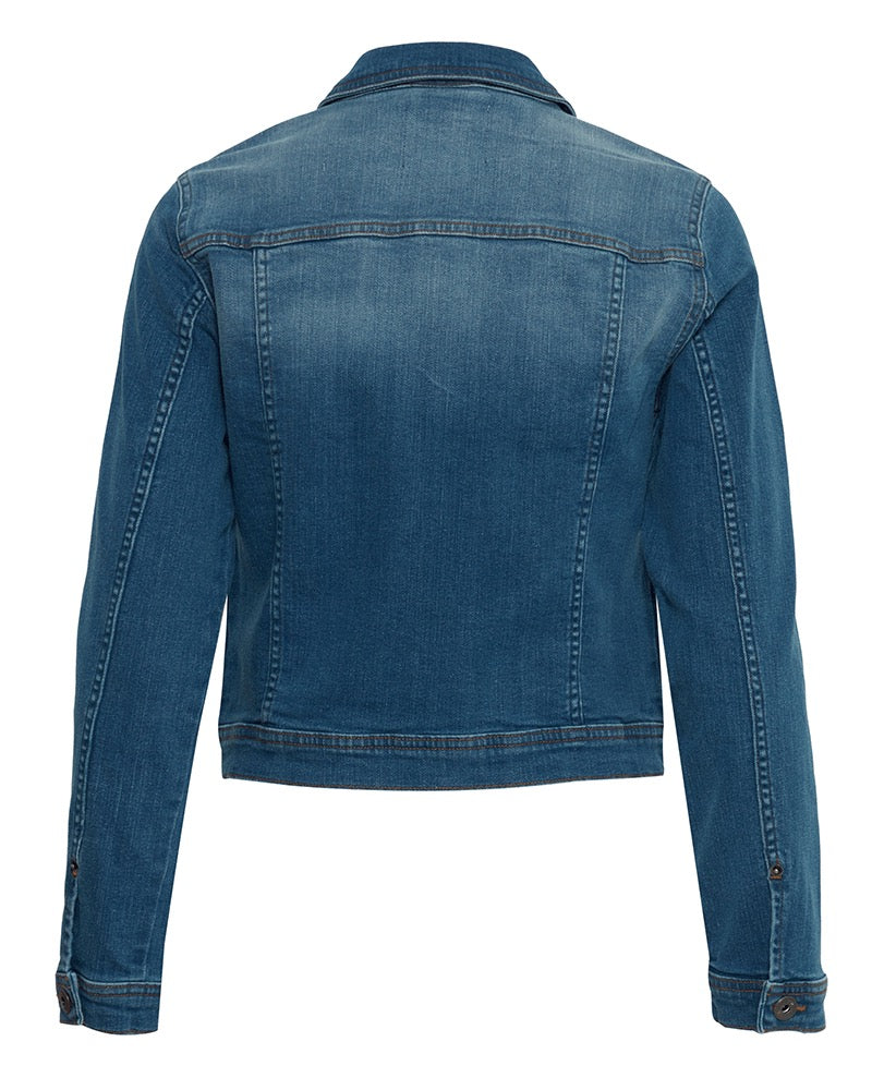 ICHI Stampe Denim Mid Wash Jacket