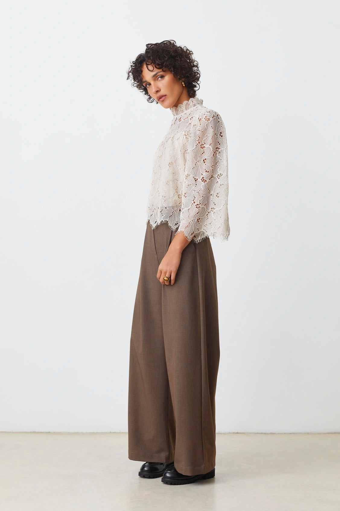 Suncoo Paris Lucia Lace Blouse - Cream