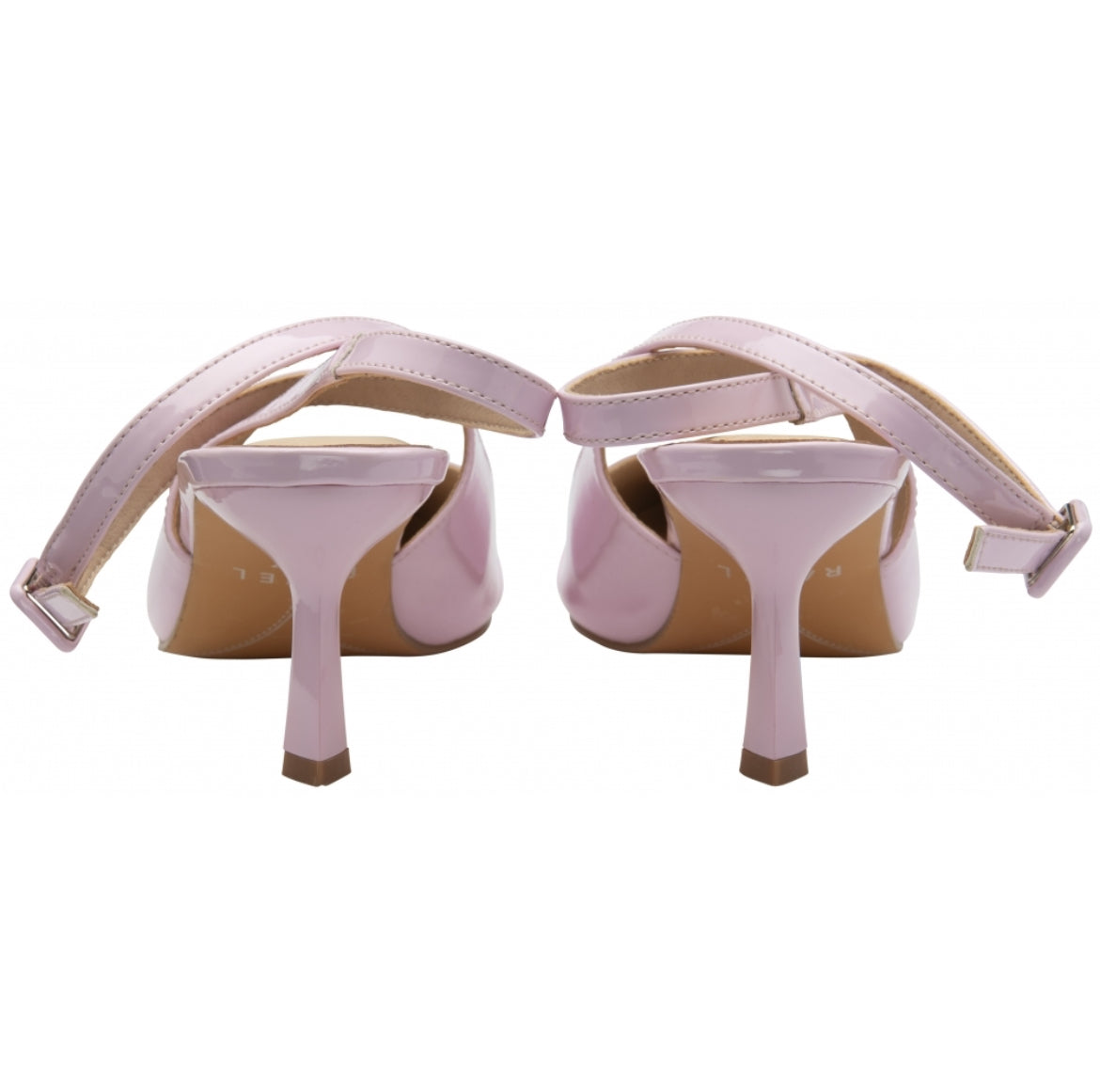 Ravel Pink Patent Catrine Slingback Court Shoes