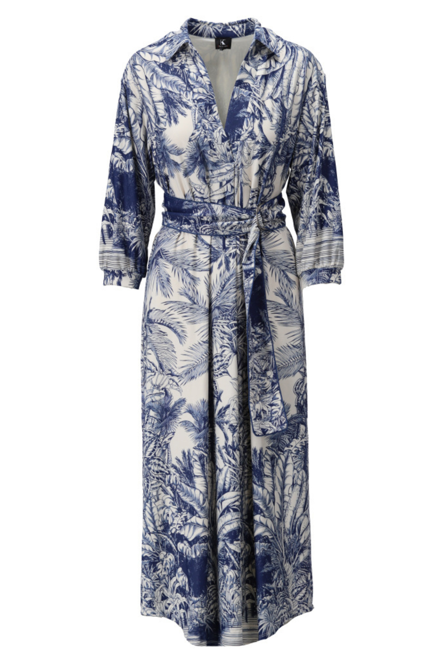 K-Design Palm Print Maxi Dress