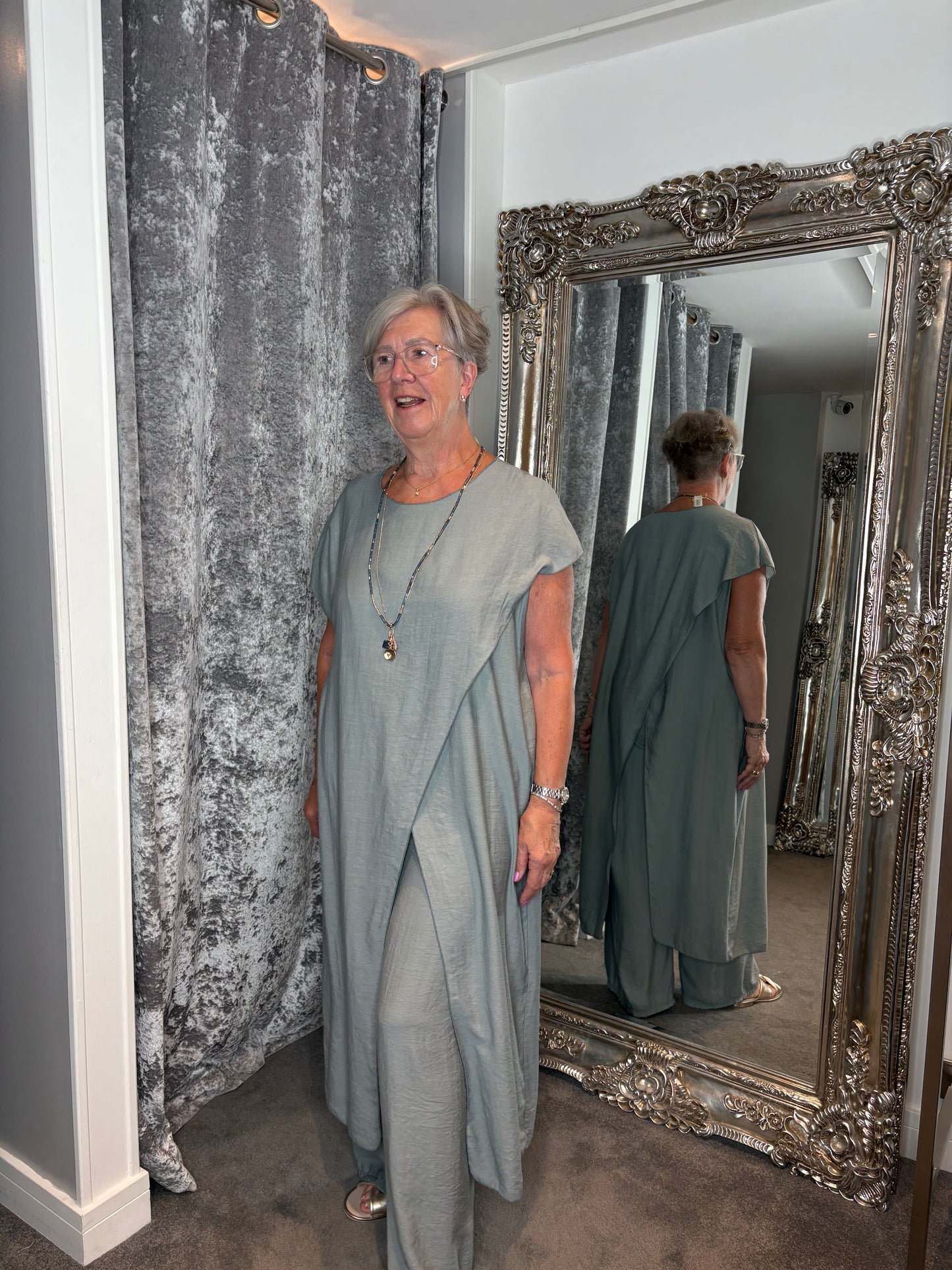 Studio Tunic Co-ord Set - Grey
