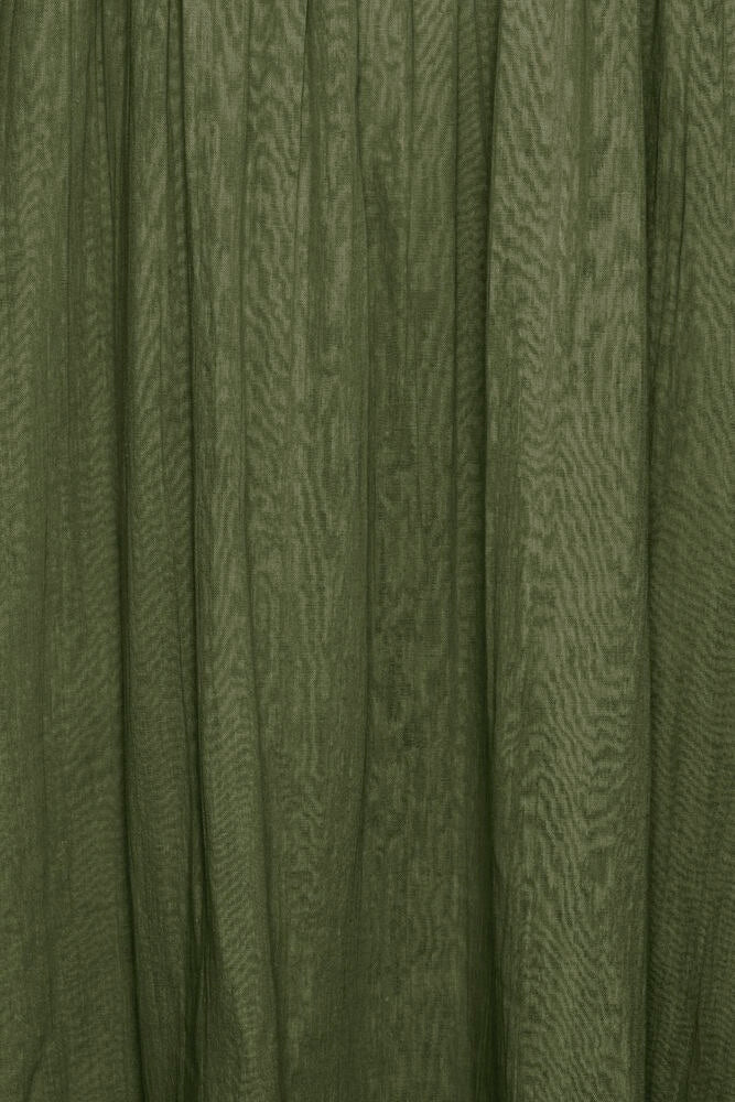 ICHI Foxa Midi Cotton Dress - Green