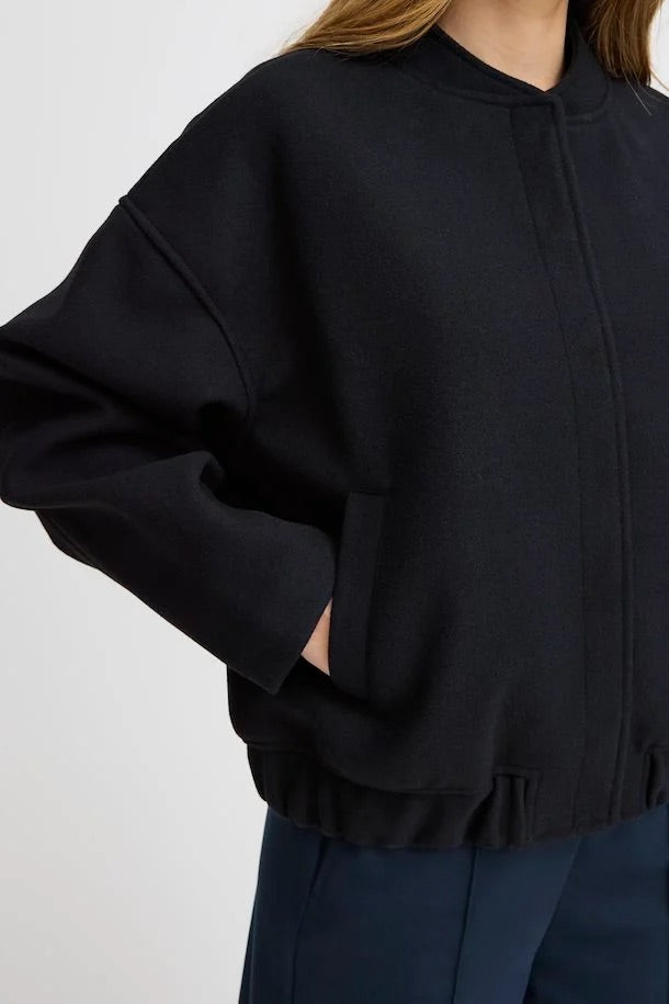 ICHI Janet Bomber Jacket - Navy