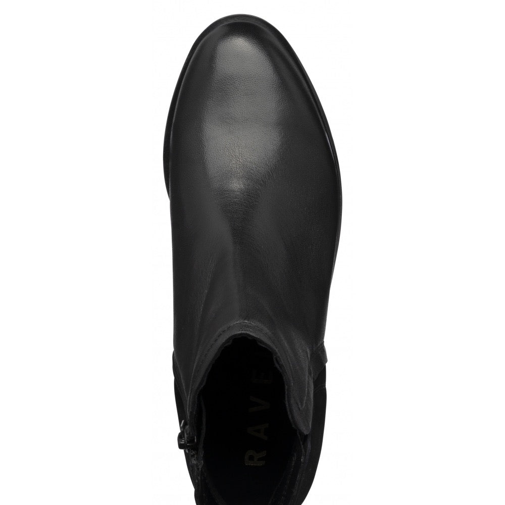 Ravel Helsby Leather/Suede Boot - Black
