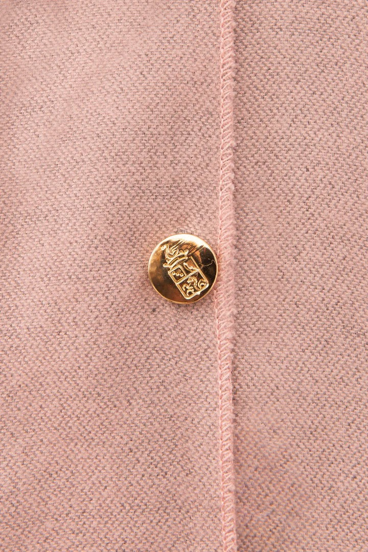 Franchetti Bond Gisellina Button Poncho - Pale Pink