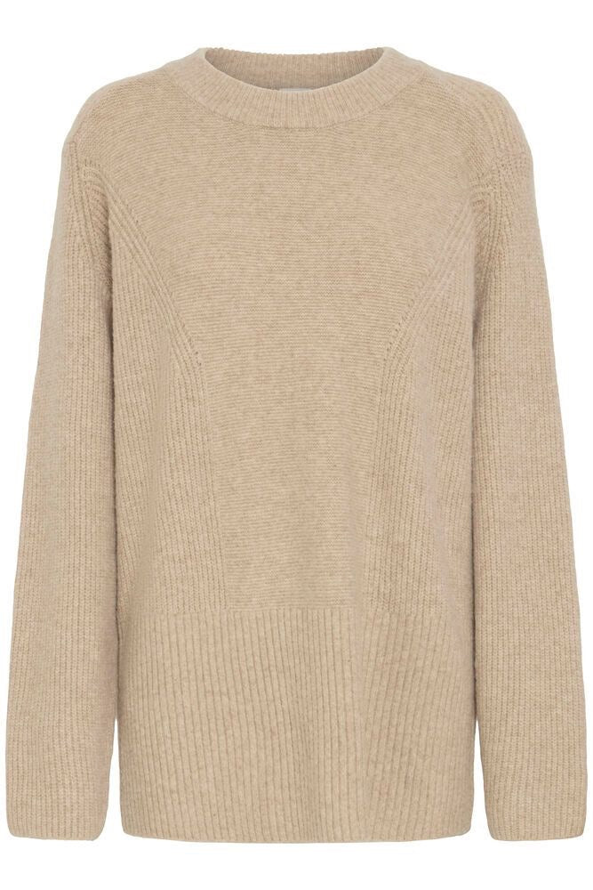 ICHI Ducie Oatmeal Sweater