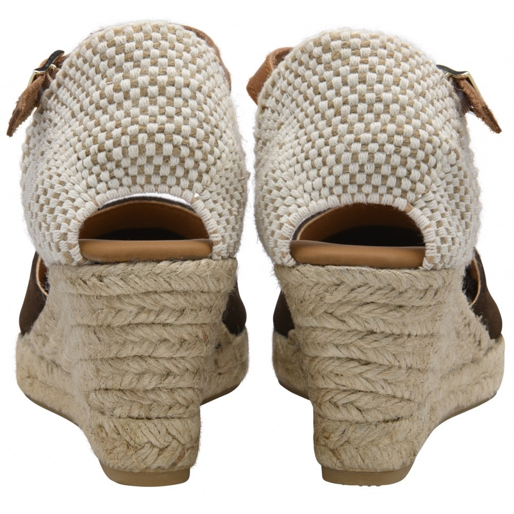 Ravel Burril Suede Espadrille Wedge Shoes - Brown
