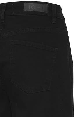 ICHI Litzy Black Wide Leg Jeans - Black