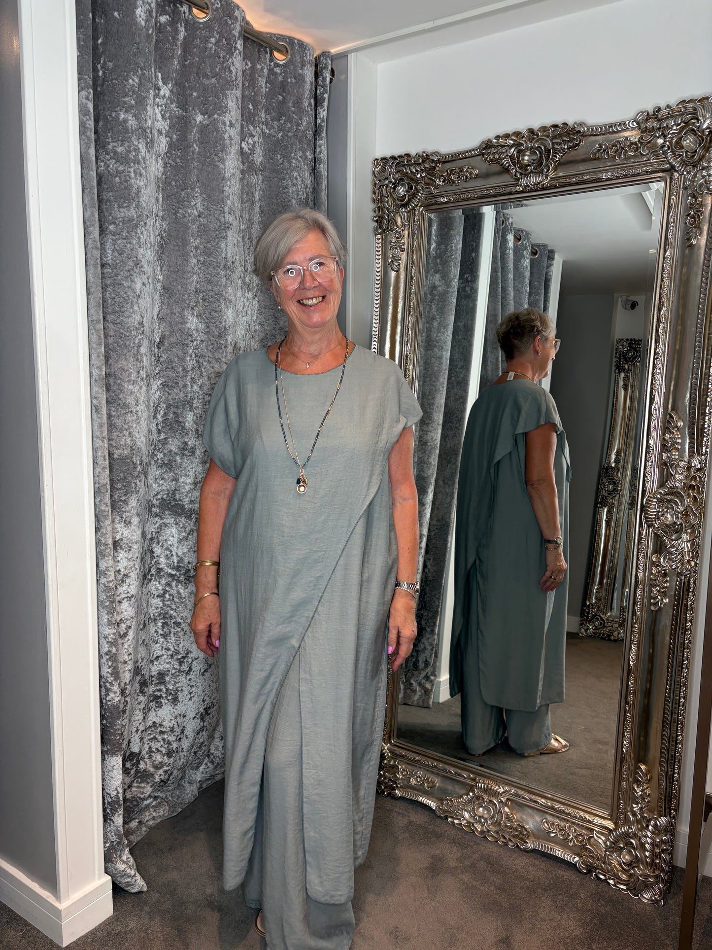 Studio Tunic Co-ord Set - Grey
