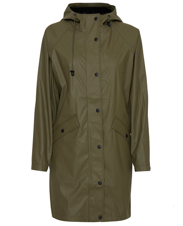 ICHI Tazi Raincoat Olive Green