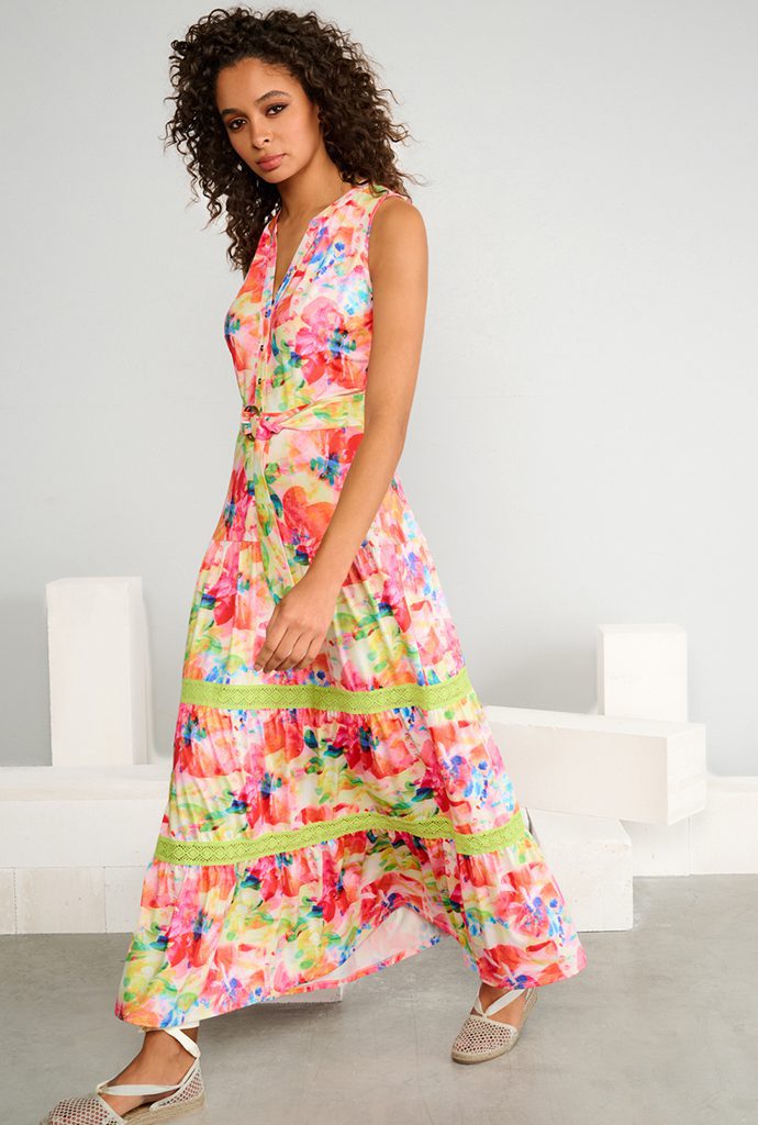 K-Design Floral Multi Maxi Dress
