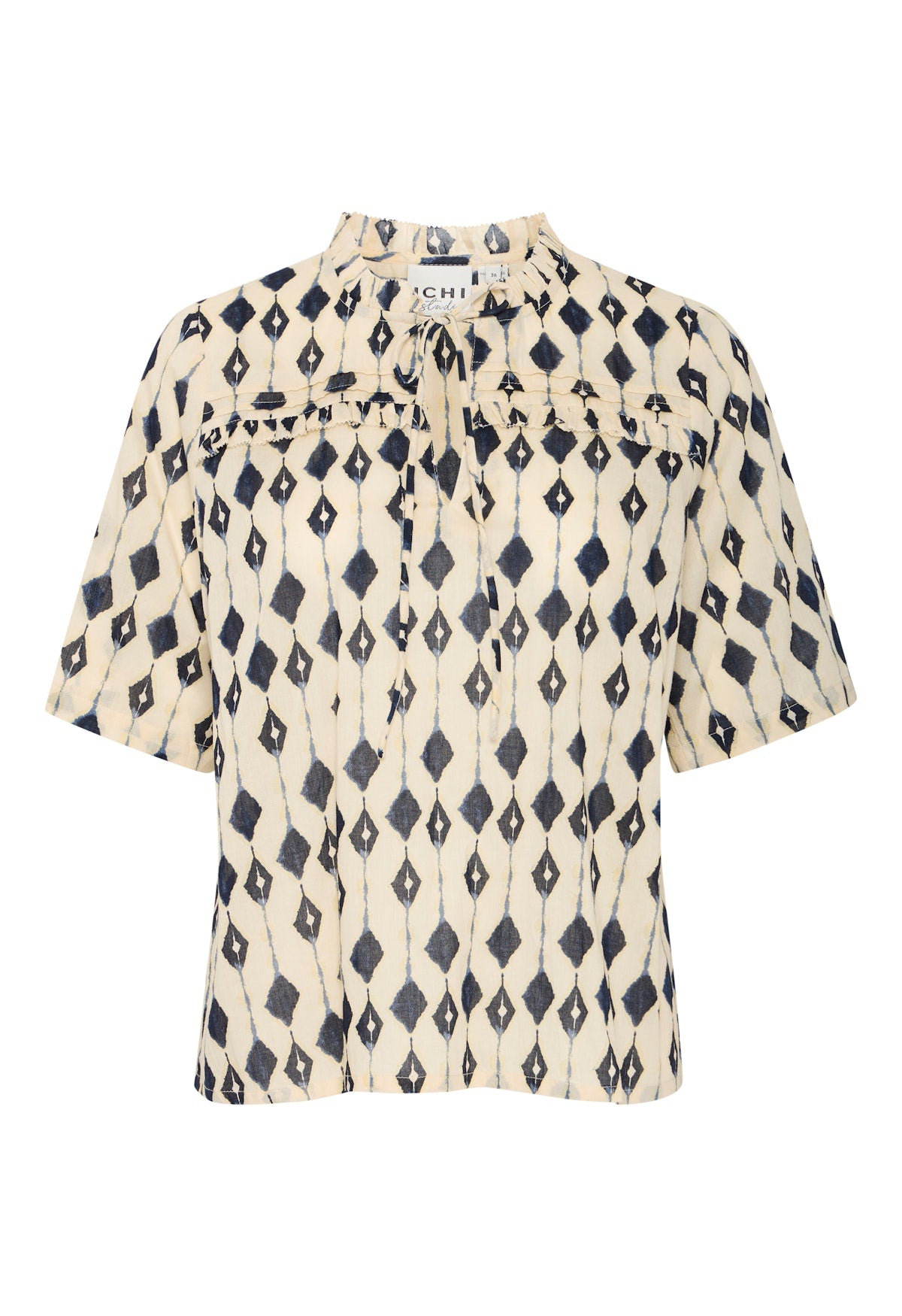 ICHI Emmeretta Short Sleeve Blouse
