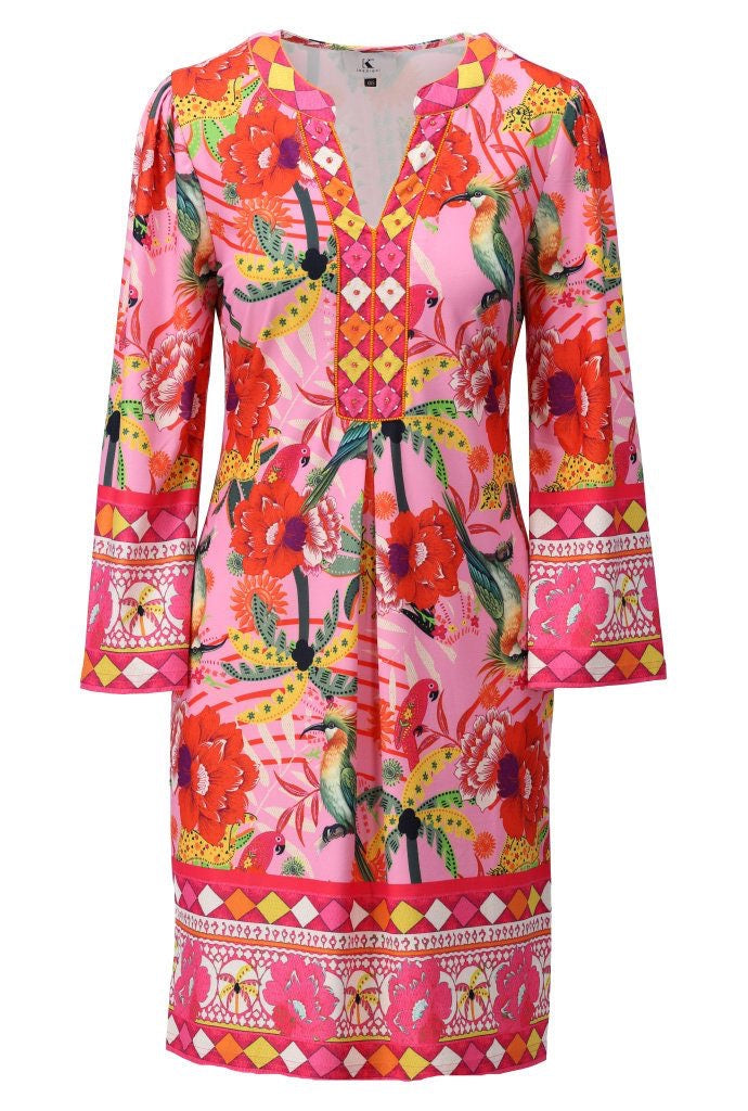 K-Design Printed Tunic Dress - Pink