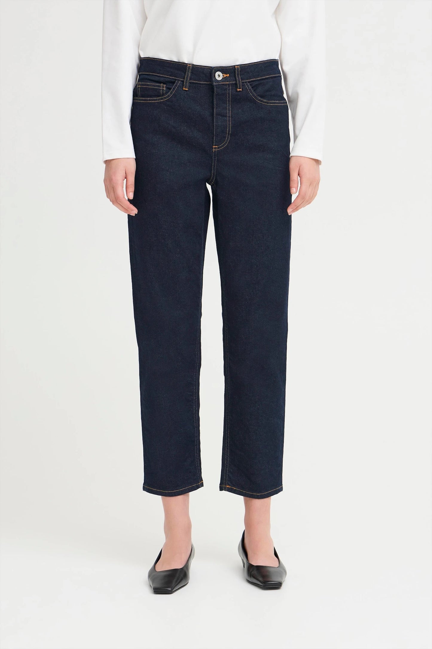 *NEW* ICHI Raven Straight Leg Jeans - Dark Wash/Authentic Blue