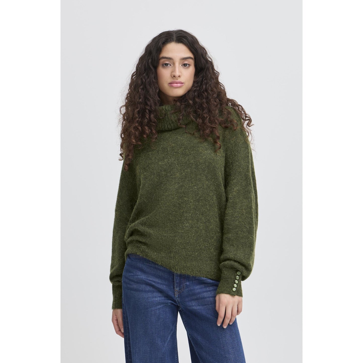 ICHI Kamara Knit - Riffle Green