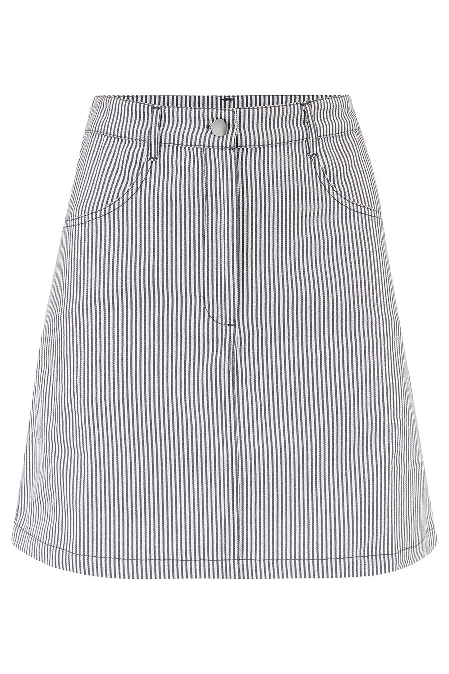 Sugarhill Brighton Alice Mini Skirt - Monochrome Stripe
