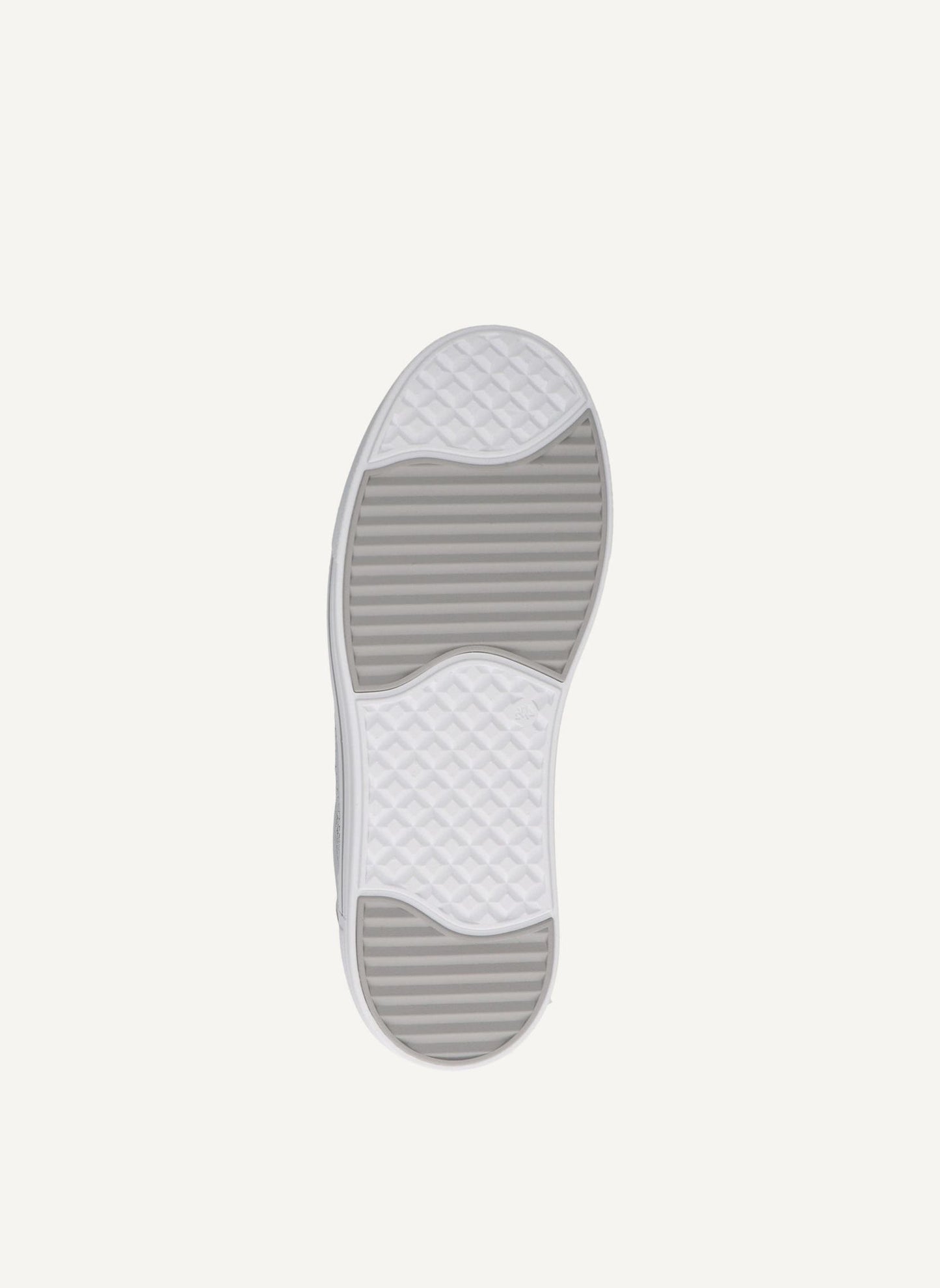 Caprice Silver Laser Cut Leather Trainers