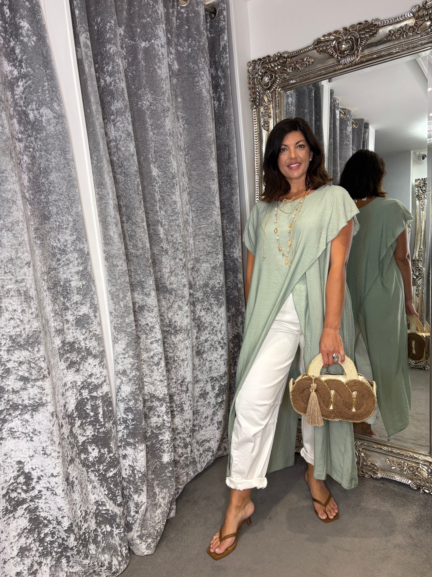 Studio Tunic Co-ord Set - Mint
