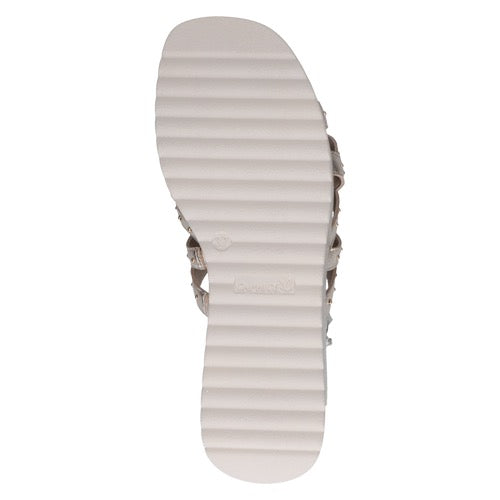 Caprice Leather Sandals - Gold