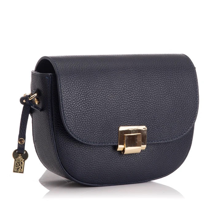 Franchetti Bond Valentina Leather Cross Body Bag - Navy
