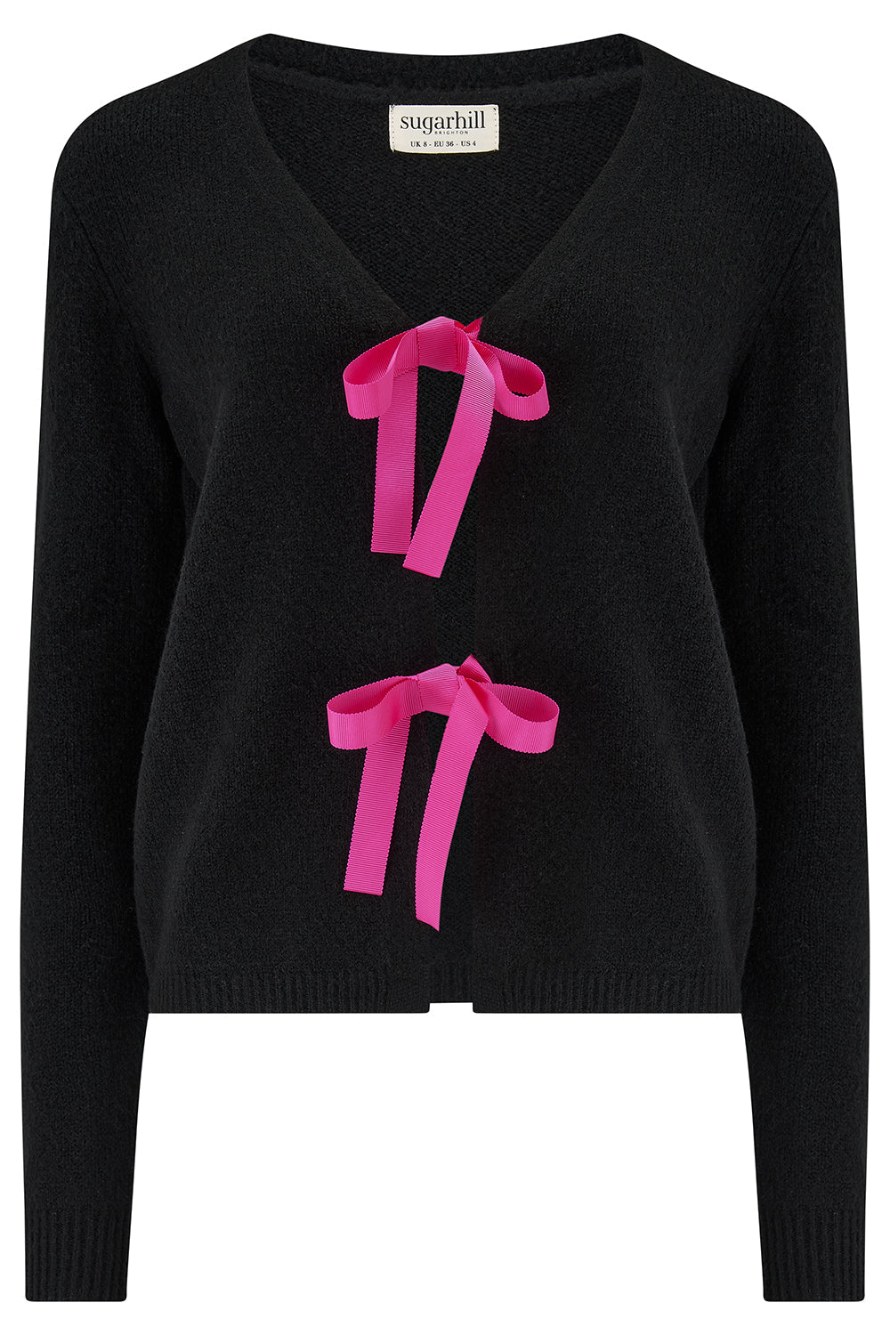 Sugarhill Brighton Phily Bow Cardigan - Black