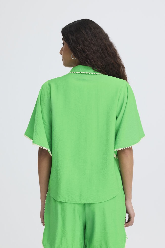 ICHI Lenni Blouse - Green Briar