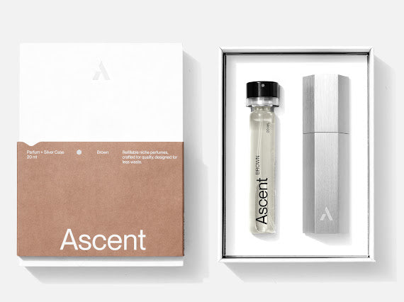 Ascent Starter Pack Case with Perfume - Brown