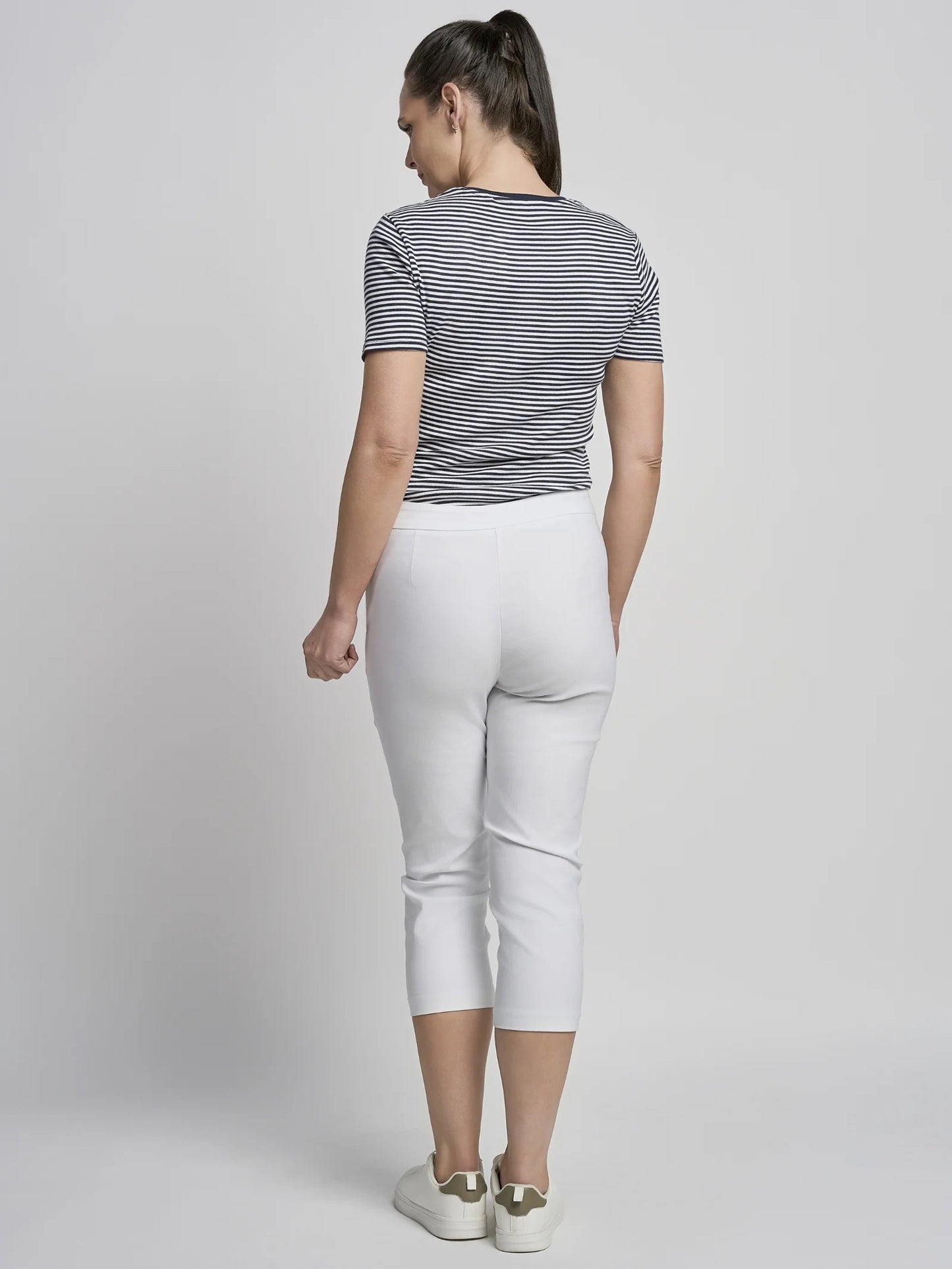 Pinns Crop Trouser - White