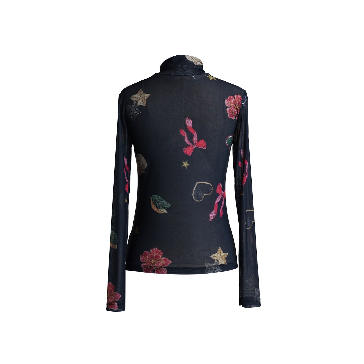 Emily Lovelock Iris Top - Black Floral