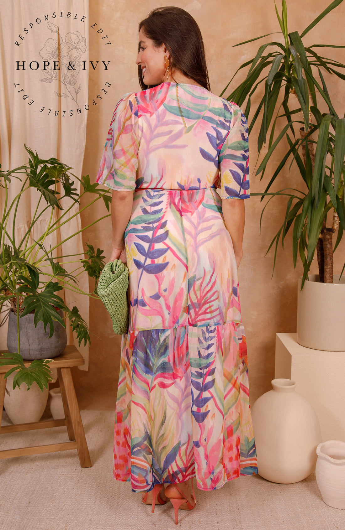 Hope & Ivy The Leah Wrap Dress