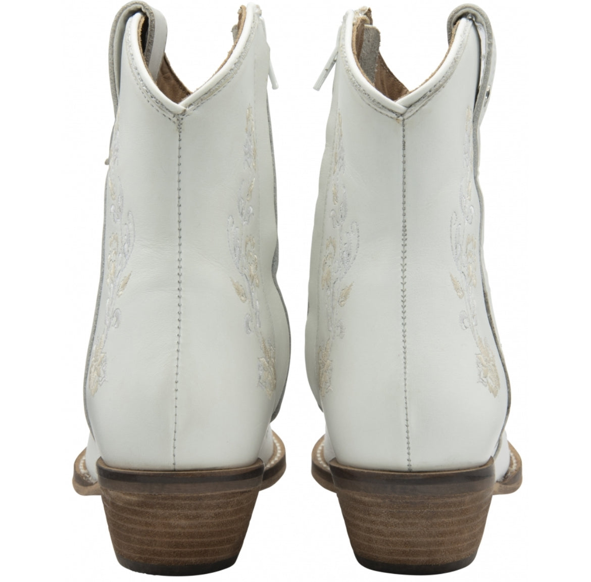 Ravel White Leather Hayton Ankle Boots