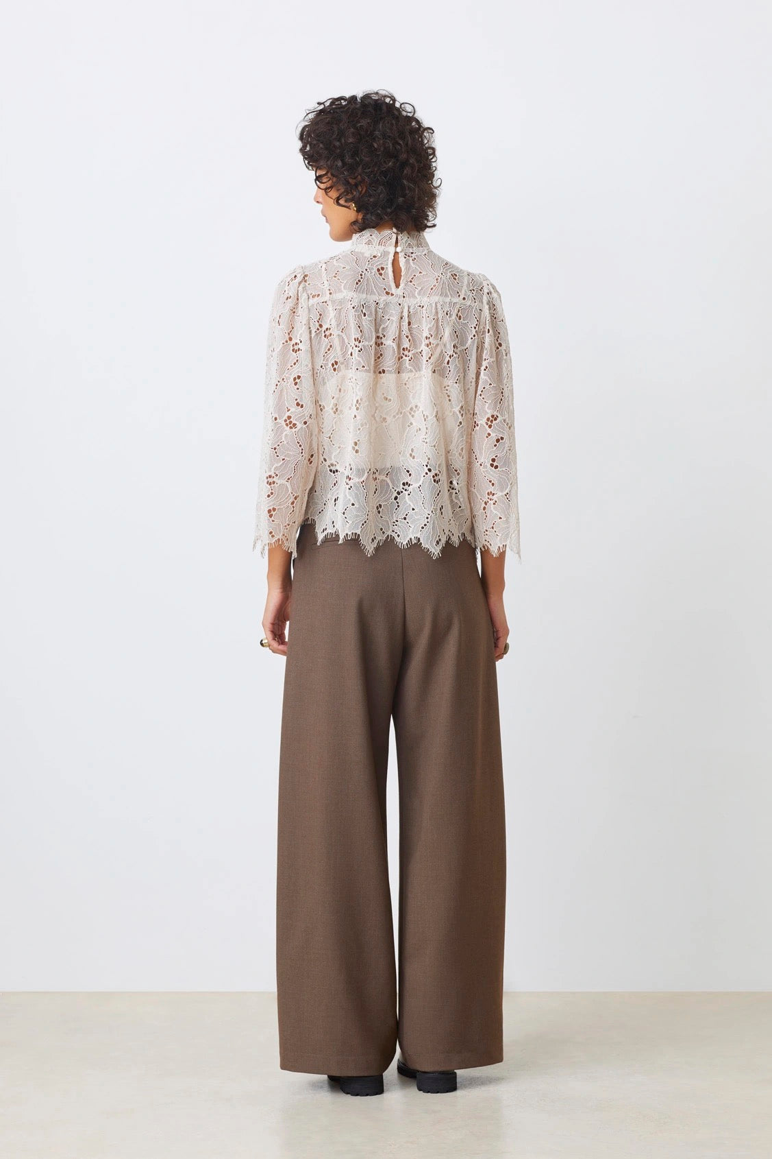 Suncoo Paris Lucia Lace Blouse - Cream
