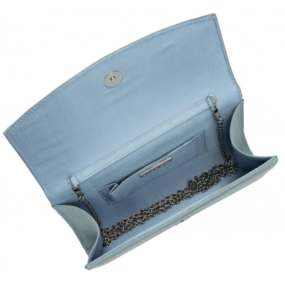 Ravel Washed Denim Clutch Bag