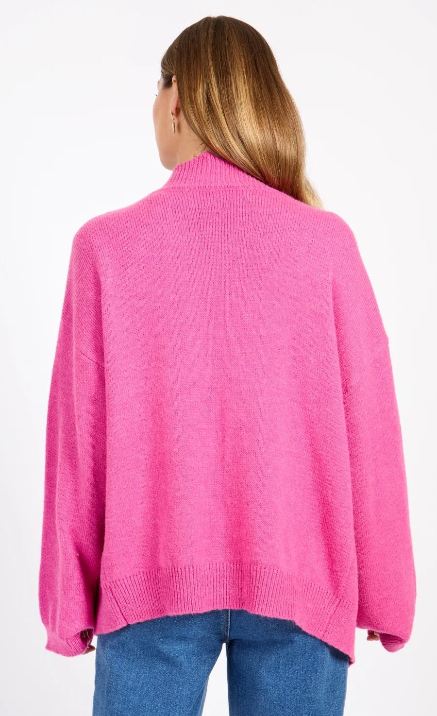 Little Mistress Pink Knit Scallop Cardigan by Vogue Williams